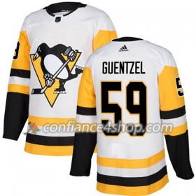 Adidas Maillot de Hockey Pittsburgh Penguins Jake Guentzel 59 2017-2018 Blanc Authentic - Femme